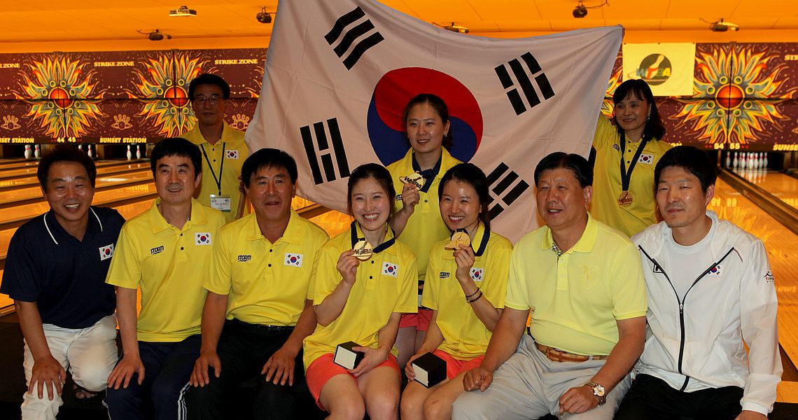 Korea comes from behind to win gold in Women’s Trios