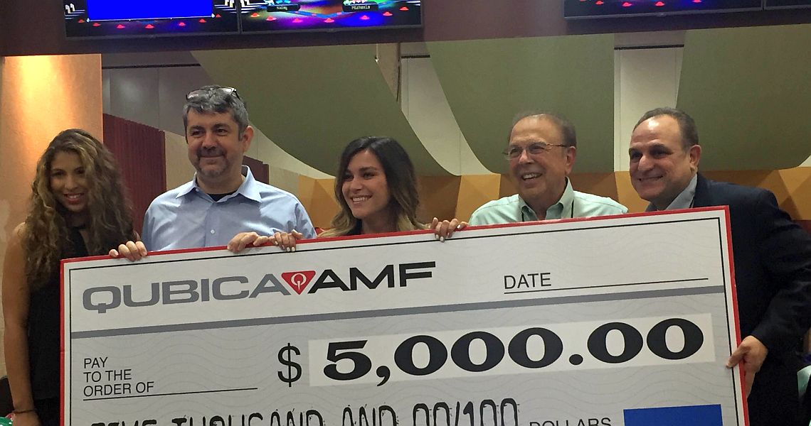 Lucky Bowl Expo attendee wins $5,000 in QubicaAMF contest