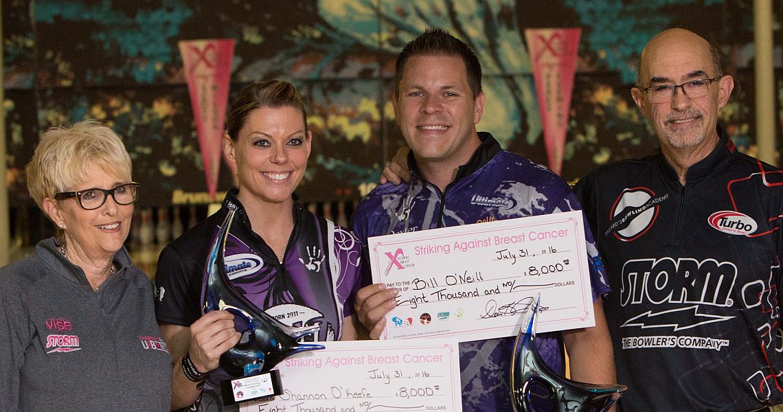 O’Keefe, O’Neill bid for fourth title in Striking Against Breast Cancer Mixed Doubles