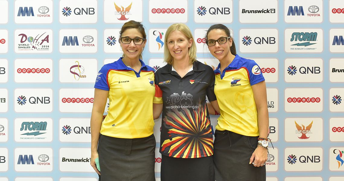 Birgit Pöppler leads top 32 women into group finals at World Singles Championships