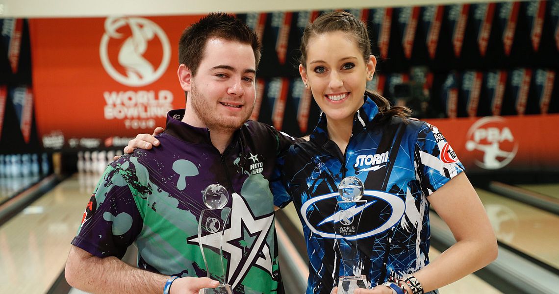 Anthony Simonsen, Danielle McEwan win World Bowling Tour finals