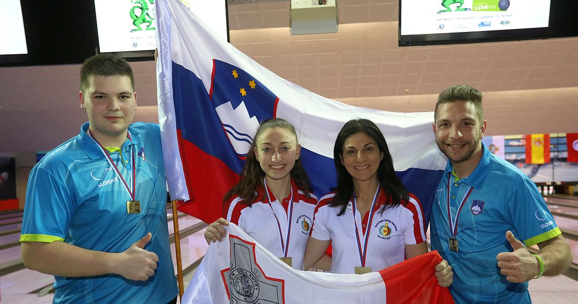 Slovenia, Malta capture men’s and women Doubles gold in Ljubljana