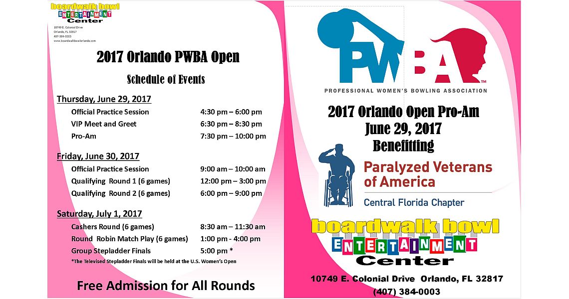 PWBA Orlando Open Pro-Am to benefit Paralyzed Veterans