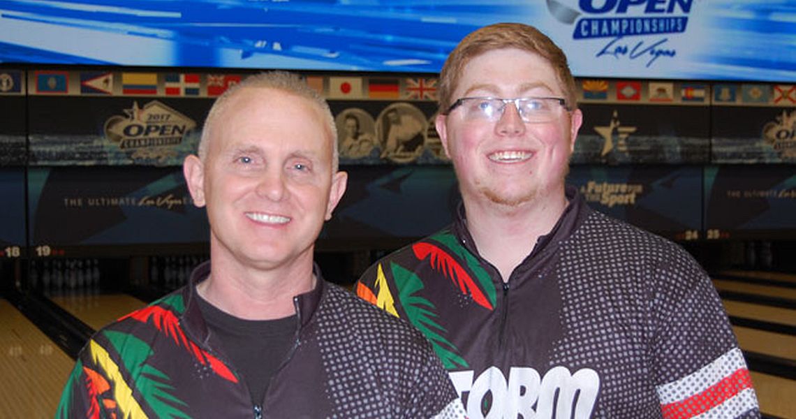 Father and son top Regular Doubles standings at Open Championships