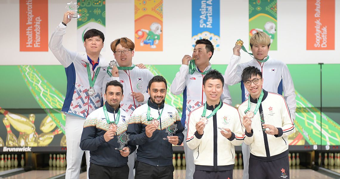 Korea sweeps gold and silver in Men’s Doubles in Turkmenistan