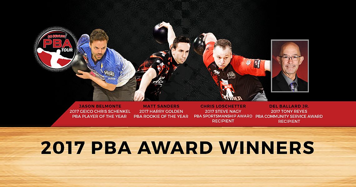 Jason Belmonte races away with 2017 GEICO PBA Player of the Year Award