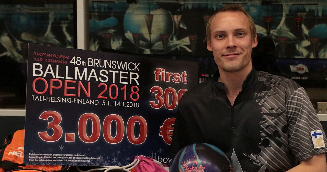 Timi Taalas shoots first 300 in Ballmaster Open, earns 3.000 Euro bonus