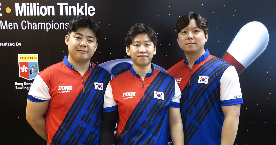 Strong finish propels South Korea into the lead in Trios at Men’s Worlds